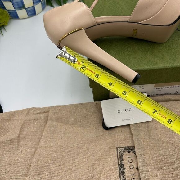Women’s Gucci, leather platform pumps size 39 made in Italy - Picture 10 of 10